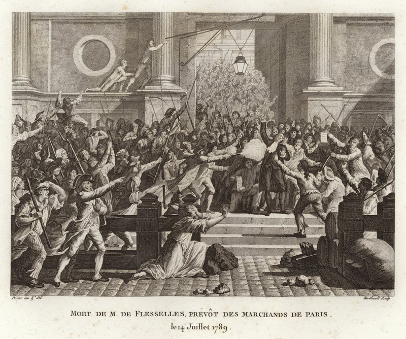 Jacques de Flesselles halála alkotó: Prieur