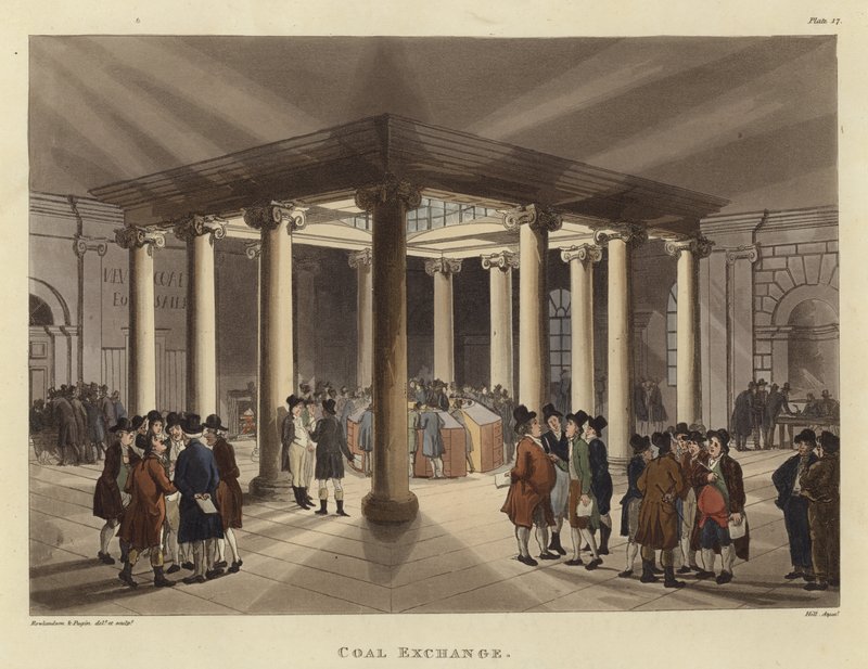 Széncsere alkotó: Pugin and Rowlandson