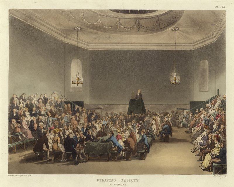 Vitázó társadalom alkotó: Pugin and Rowlandson