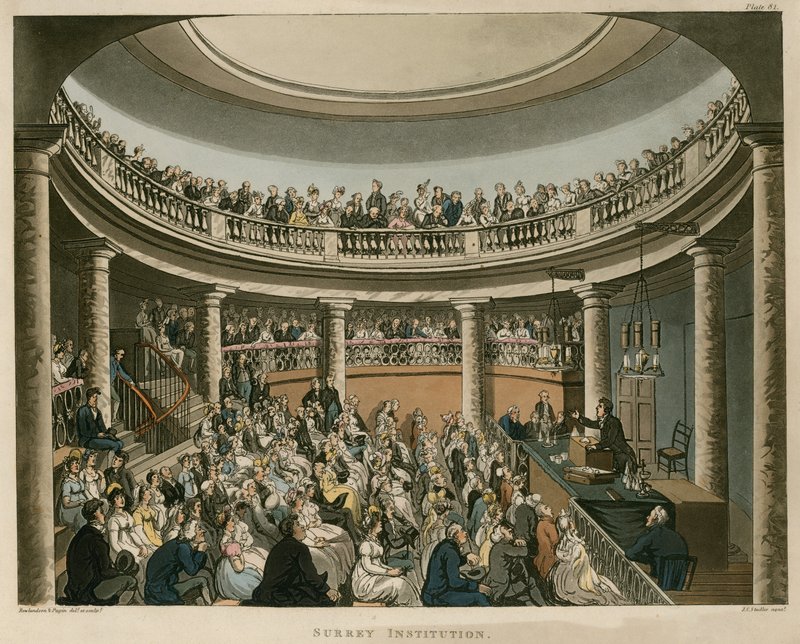 Surrey Intézet, Southwark alkotó: Pugin and Rowlandson