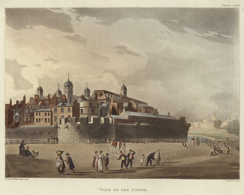 Kilátás a toronyra alkotó: Pugin and Rowlandson