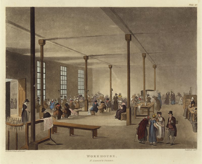Szegényház alkotó: Pugin and Rowlandson