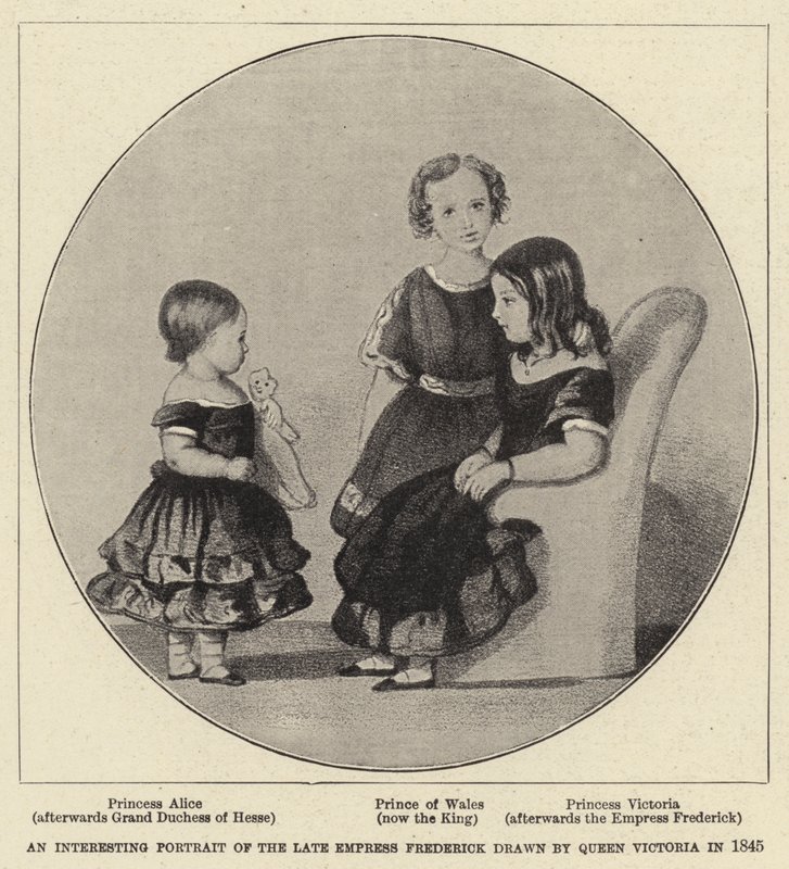 Frigyes néhai császárné érdekes portréja alkotó: Queen Victoria