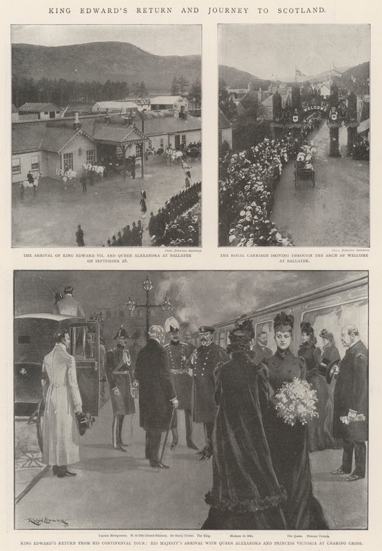 Edward király visszatérése és utazása Skóciába alkotó: Ralph Cleaver