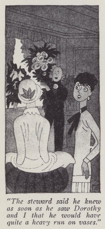 Illusztráció a Gentlemen Prefer Blondes című filmhez, Anita Loos (litográfia) alkotó: Ralph Barton