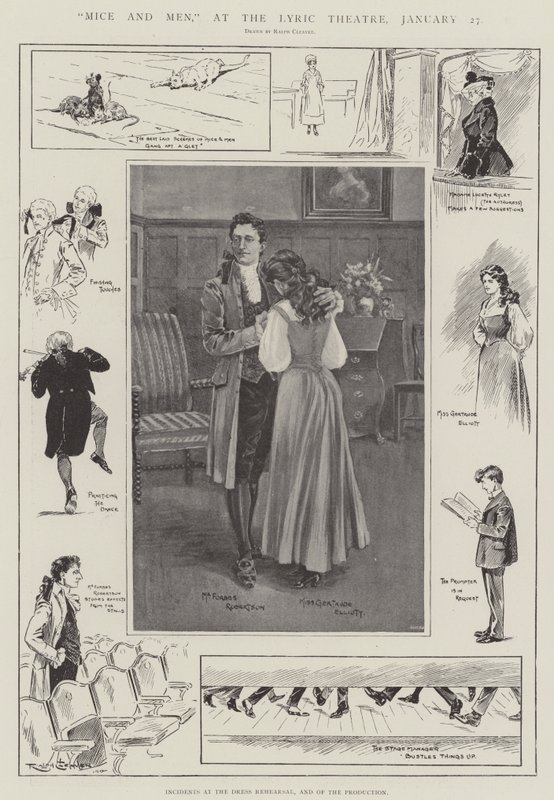 Egerek és emberek, a Lyric Theatre-ben, január 27. alkotó: Ralph Cleaver