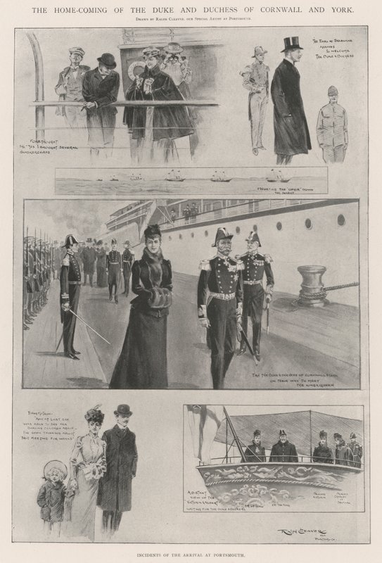 Cornwall és York hercegének és hercegnőjének hazatérése alkotó: Ralph Cleaver