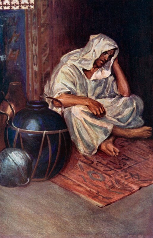 Illusztráció Robinson Crusoe-hoz, Daniel Defoe (színes litó) alkotó: Ralph Noel Pocock