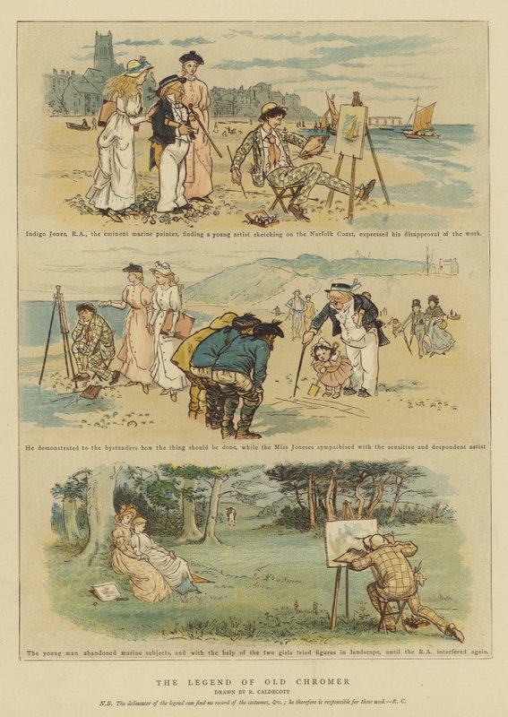 A régi Chromer legendája (chromolitho) alkotó: Randolph Caldecott