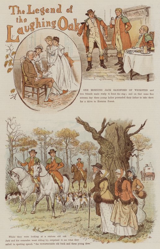 A nevető tölgy legendája (chromolitho) alkotó: Randolph Caldecott