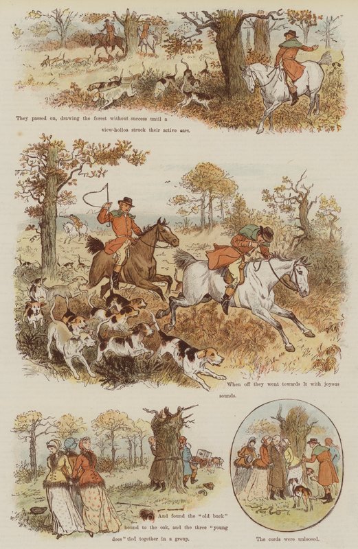 A nevető tölgy legendája (chromolitho) alkotó: Randolph Caldecott
