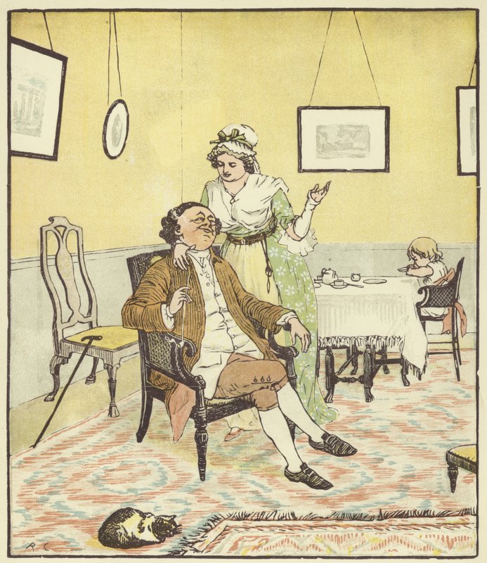 John Gilpin (színes litó) alkotó: Randolph Caldecott