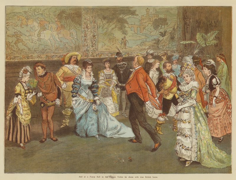 Mr Oakball tél Firenzében (chromolitho) alkotó: Randolph Caldecott