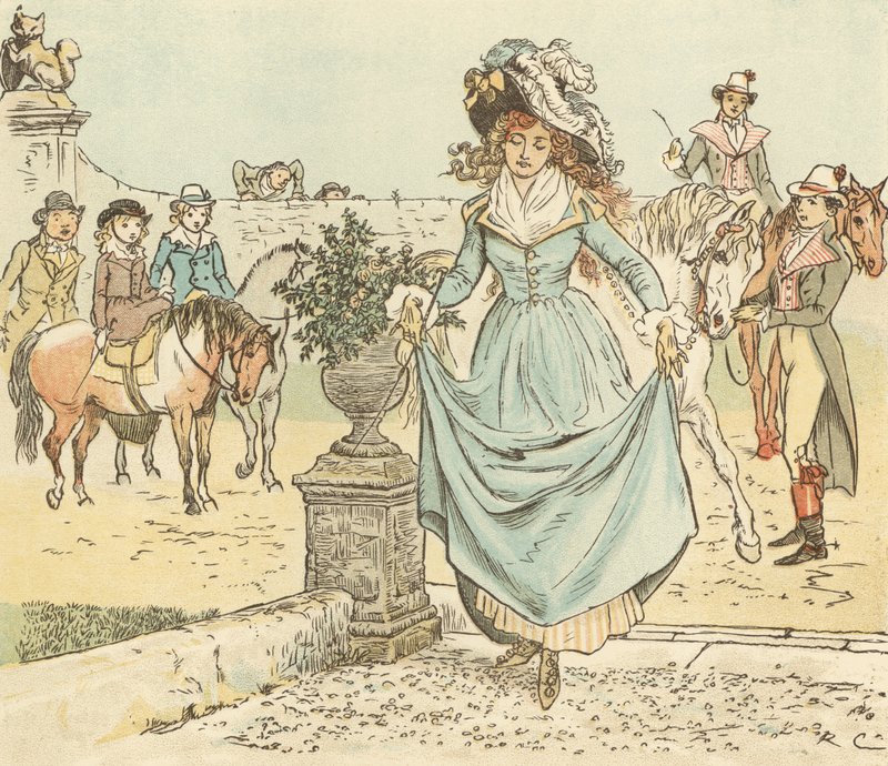 Lovagolj kakaslóval Banbury Crossig alkotó: Randolph Caldecott