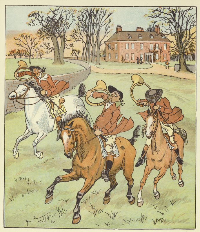 A három jókedvű vadász alkotó: Randolph Caldecott