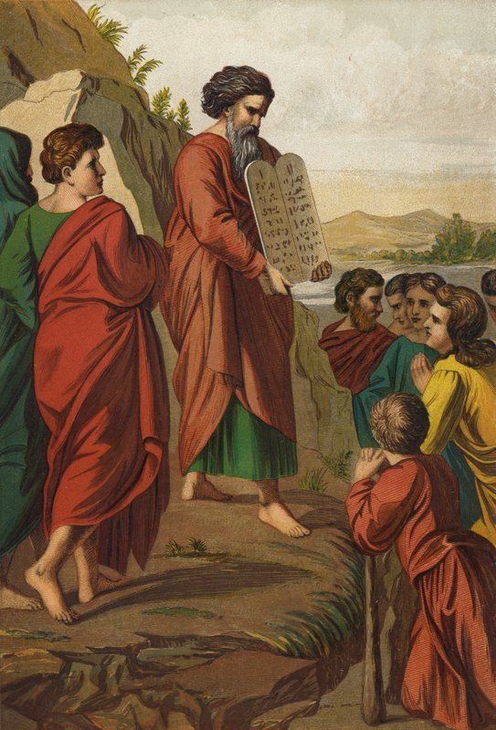 Mózes leszáll a hegyről alkotó: Raffaello Sanzio Raphael