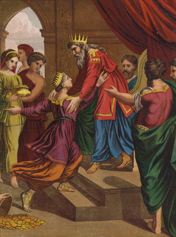 Sába királynője Salamon látogatása alkotó: after Raphael