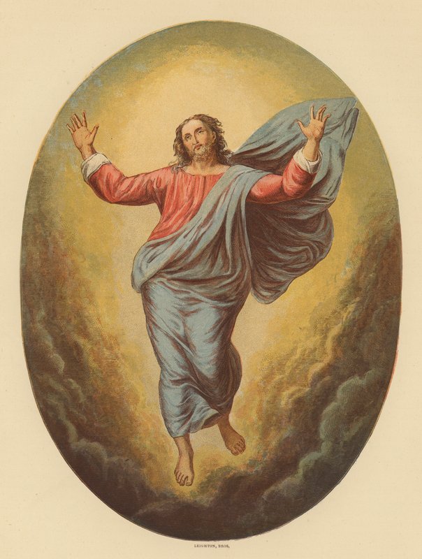 A mennybemenetel (színes litográfia) alkotó: Raphael (1483 1520) (after)