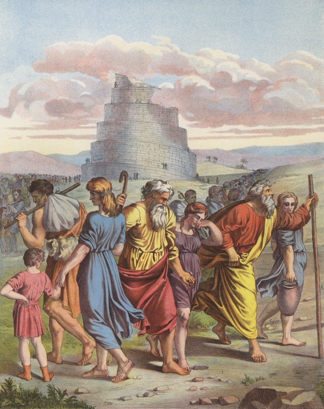 Bábel tornya (színes litó) alkotó: after Raphael