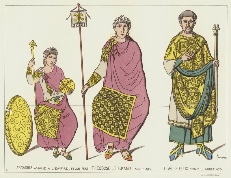 Arcadius és Theodosius alkotó: Raphael Jacquemin