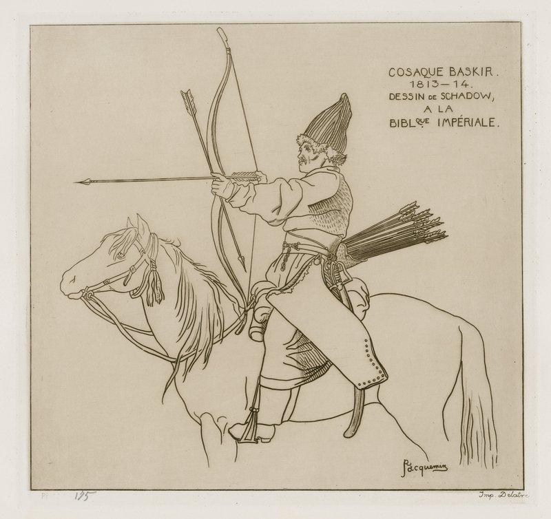 Baskír kozák, 1813-1814 alkotó: Raphael Jacquemin