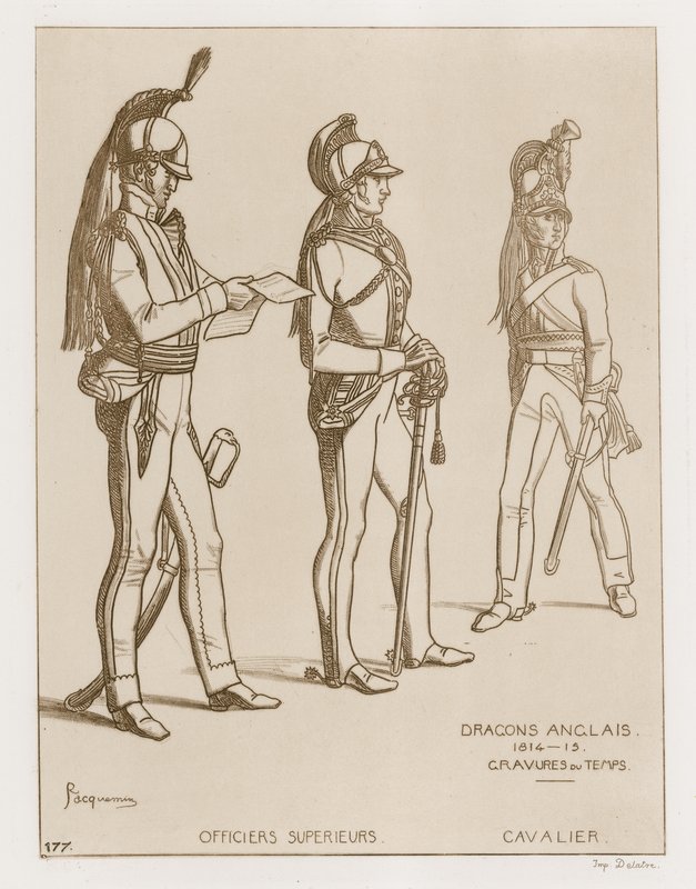 Angol dragonyosok, 1814-15 alkotó: Raphael Jacquemin