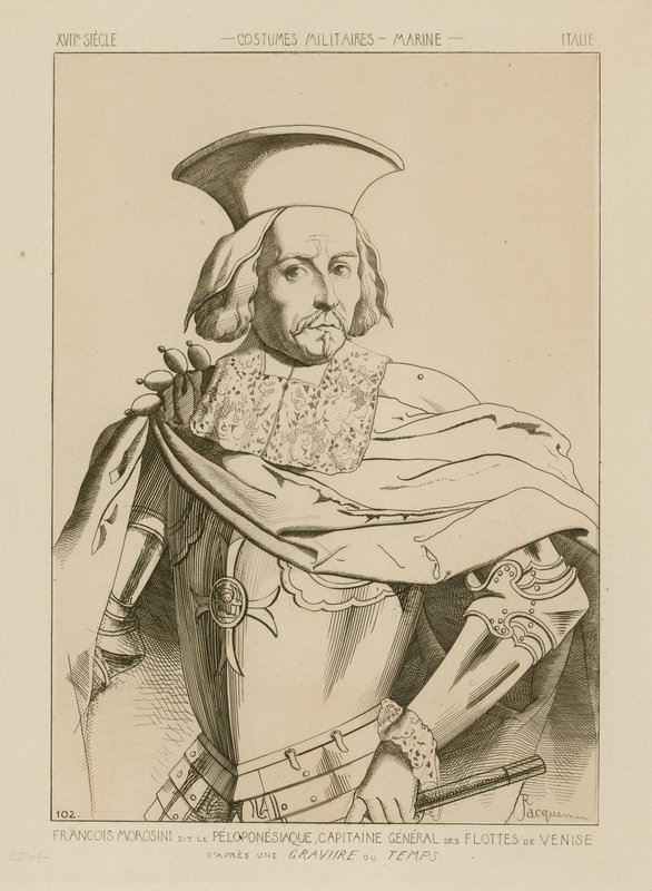 Francesco Morosini, Peloponnesiaco, a velencei flotta főkapitánya alkotó: Raphael Jacquemin