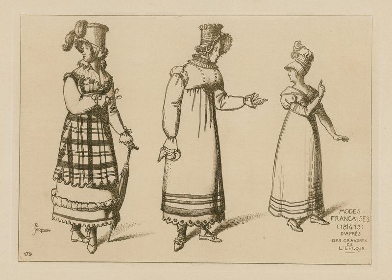 Francia divat (1814-15) alkotó: Raphael Jacquemin