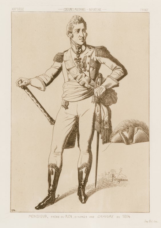 Gentleman - a király testvére, egy 1814-ből származó metszet után alkotó: Raphael Jacquemin