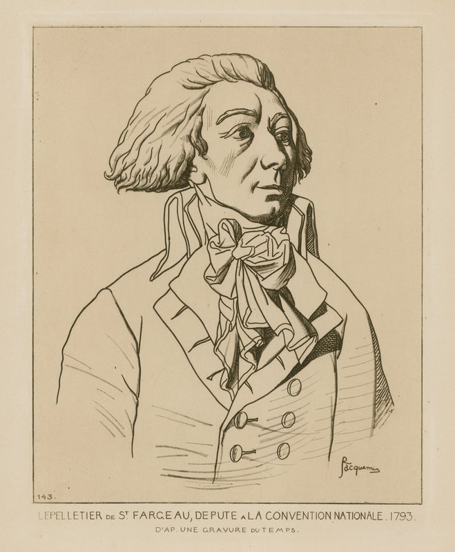 Louis-Michel le Peletier, a Nemzeti Konvent helyettese, 1793 alkotó: Raphael Jacquemin