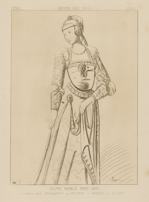 Nemes asszony, 1500-1510 alkotó: Raphael Jacquemin