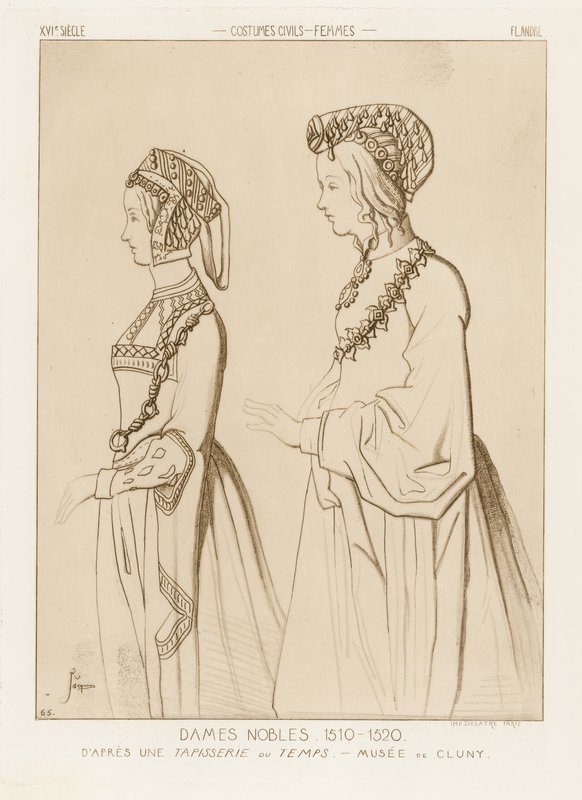 Nemes asszonyok, 1510-1520 alkotó: Raphael Jacquemin