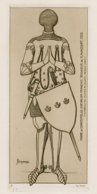 Pierre de Chantemelle francia lovag, Flavacourt ura, 1352. alkotó: Raphael Jacquemin