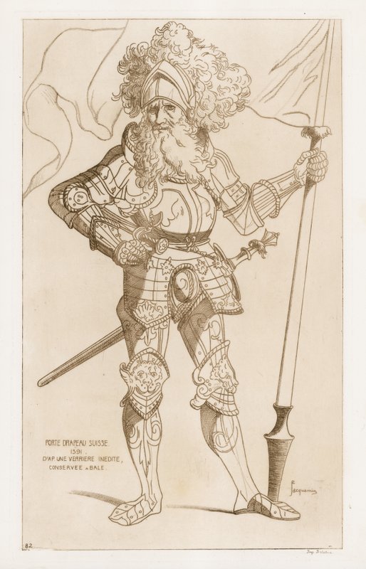 Svájci zászlóvivő, 1391 alkotó: Raphael Jacquemin