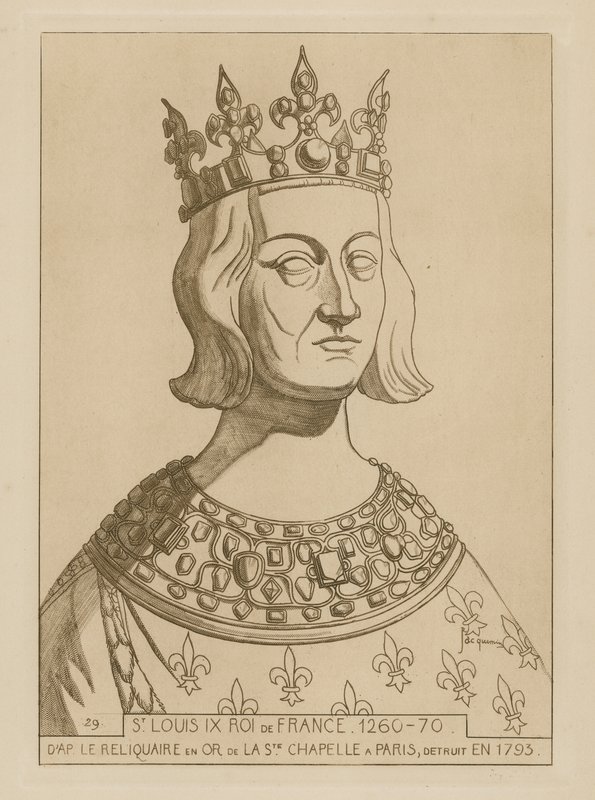 IX. Szent Lajos francia király, 1260-1270 alkotó: Raphael Jacquemin