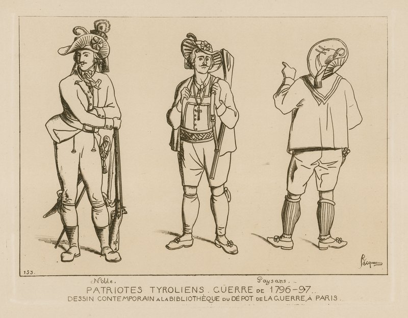 Tiroli hazafiak, 1796-1797 háború alkotó: Raphael Jacquemin
