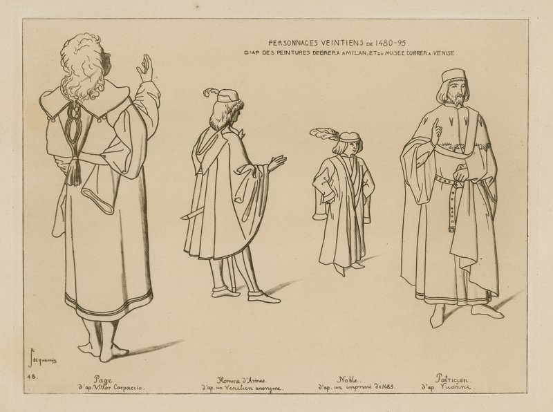 Velencei karakterek 1480-95 között alkotó: Raphael Jacquemin