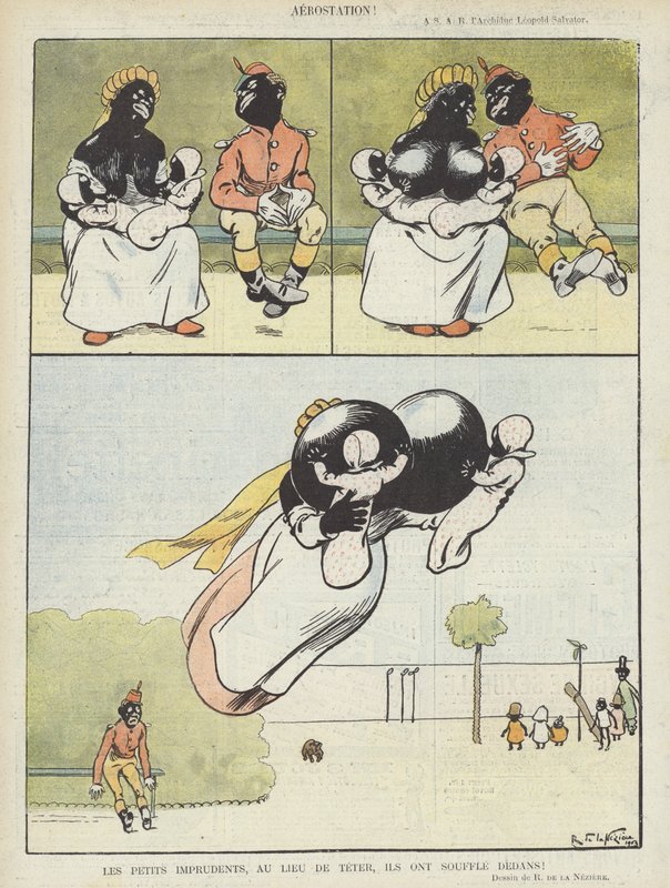 A Le Rire illusztrációja (színes litográfia) alkotó: Raymond de la Neziere
