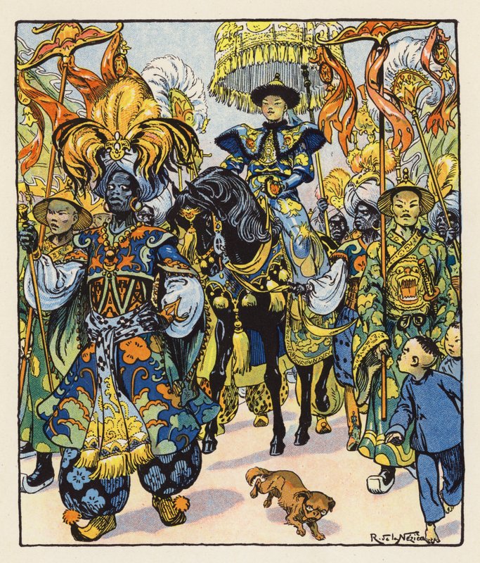 Les Mille et Une Nuits / Ezeregy éjszaka (színes litográfia) alkotó: Raymond de la Neziere