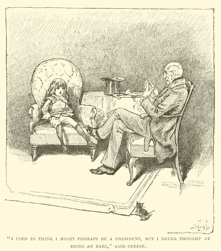 Illusztráció a kis Lord Fauntleroy számára alkotó: Reginald Bathurst Birch