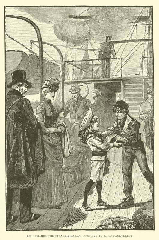 Illusztráció a kis Lord Fauntleroy számára alkotó: Reginald Bathurst Birch