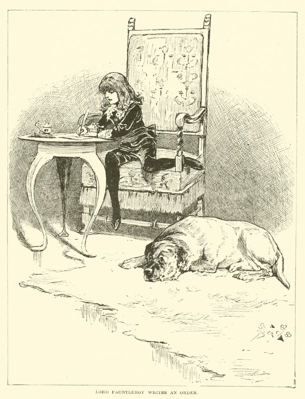 Illusztráció a kis Lord Fauntleroy számára alkotó: Reginald Bathurst Birch