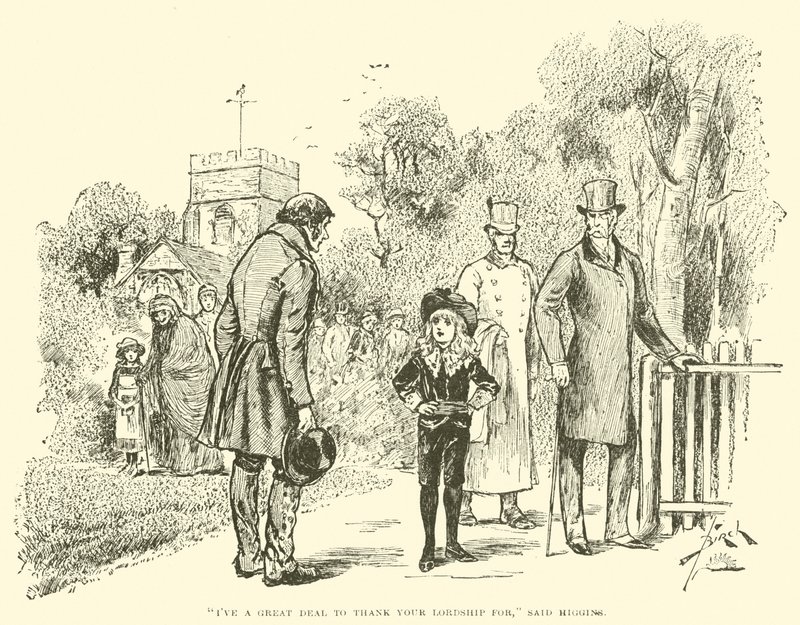 Illusztráció a kis Lord Fauntleroy számára alkotó: Reginald Bathurst Birch