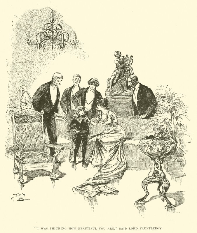 Illusztráció a kis Lord Fauntleroy számára alkotó: Reginald Bathurst Birch