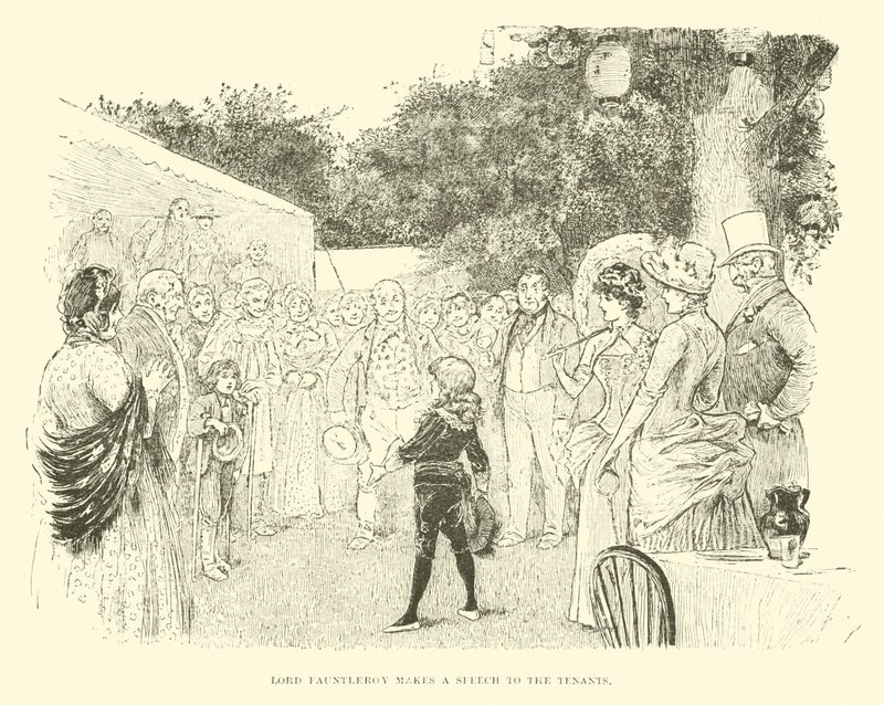 Illusztráció a kis Lord Fauntleroy számára alkotó: Reginald Bathurst Birch