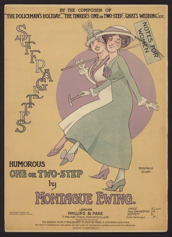 Humorous One or Two Step by Montague Ewing, kottaborító (színes litó) alkotó: Reginald Rigby