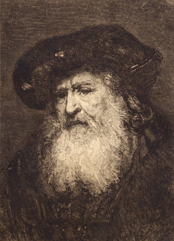 Egy öregember portréja a Drezdai Galériában alkotó: Rembrandt van Rijn