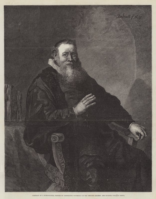 Burgomaster portréja alkotó: Rembrandt van Rijn