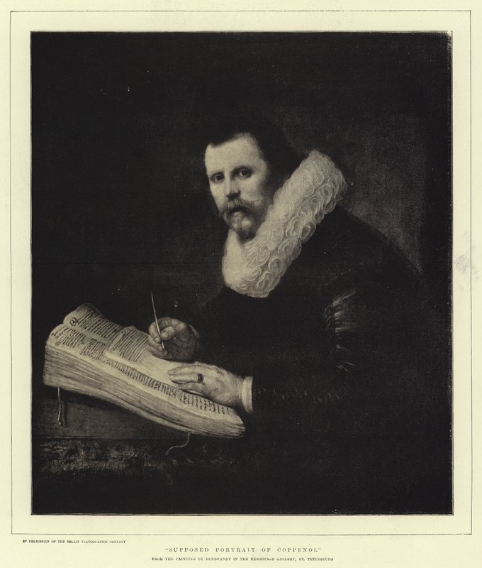 Coppenol állítólagos portréja alkotó: Rembrandt van Rijn