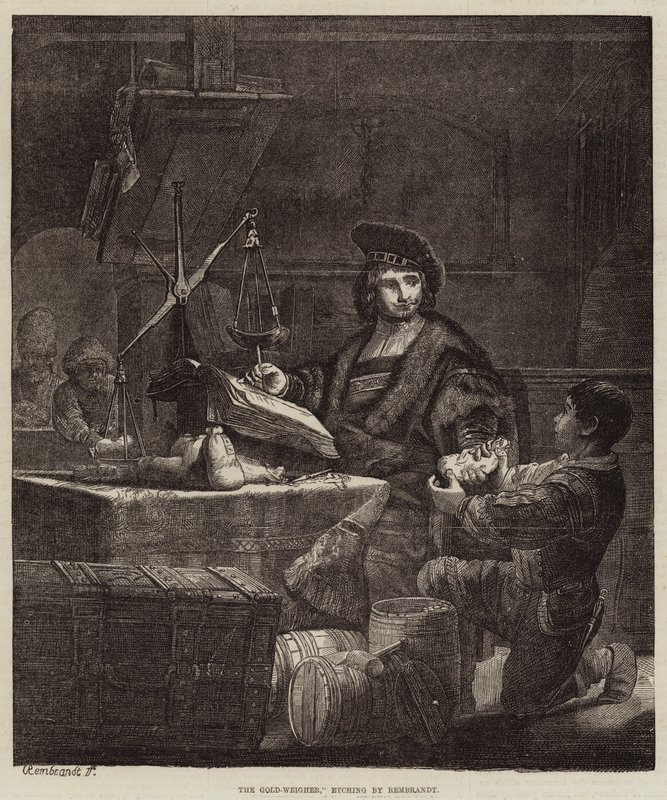 Az Aranymérleg alkotó: Rembrandt van Rijn